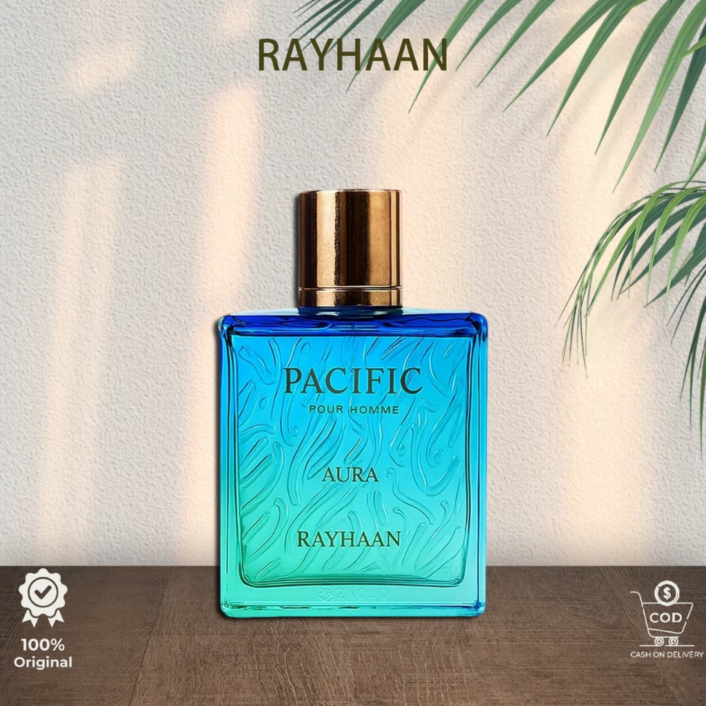 Rayhaan Pacific Aura For Him EDP 100ML/ Rayhaan Pacific Aura Eau De Parfum