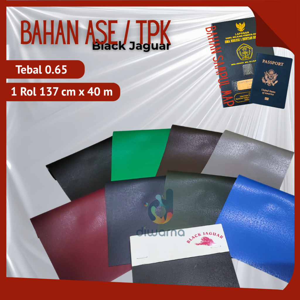 (1 rol) Bahan ASE TPK Sampul Map Rapor Ijazah | Kalep Mitasi Sintetis Sheet