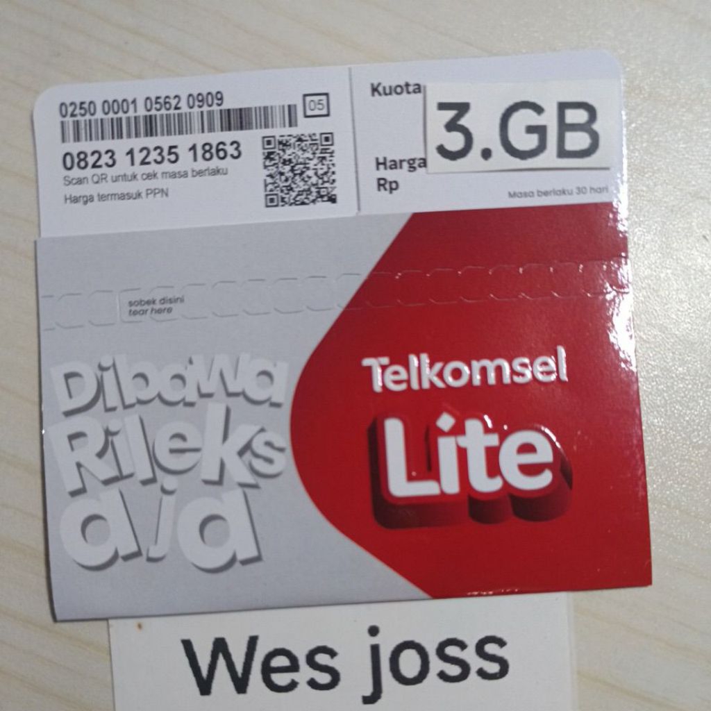 kartu perdana simpati 3gb kuota nasional