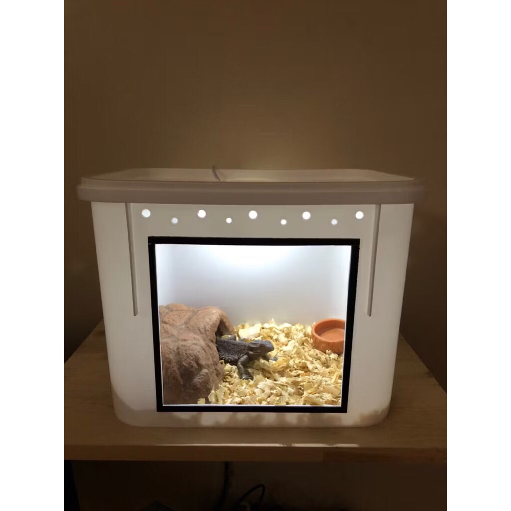 Kandang Reptil dan Hamster uk 27x19x20cm ( Gecko ,Kadal, iguana, katak, dll )