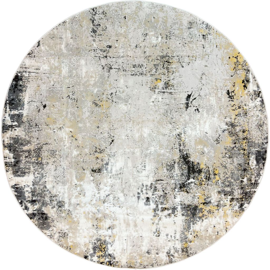 Karpet Bulat Modern Minimalis Abstrak Quadro 200x200