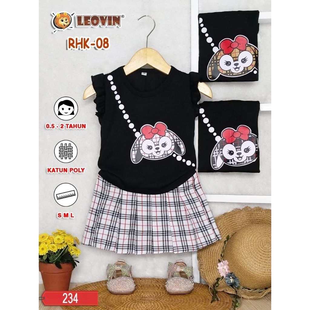 Setelan rok Anak Perempuan Usia 9-11Bln ( Leo Rhk 08/w)