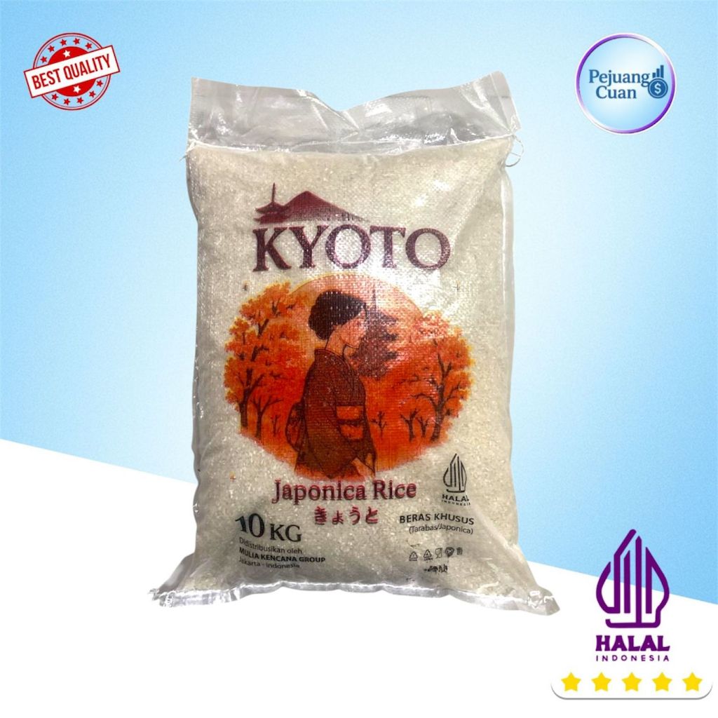 KYOTO 10 KG JAPONICA RICE / BERAS SUSHI / BERAS JEPANG | BERAS JEPANG SEPERTI KOSHIHIKARI, KOKOKU, K