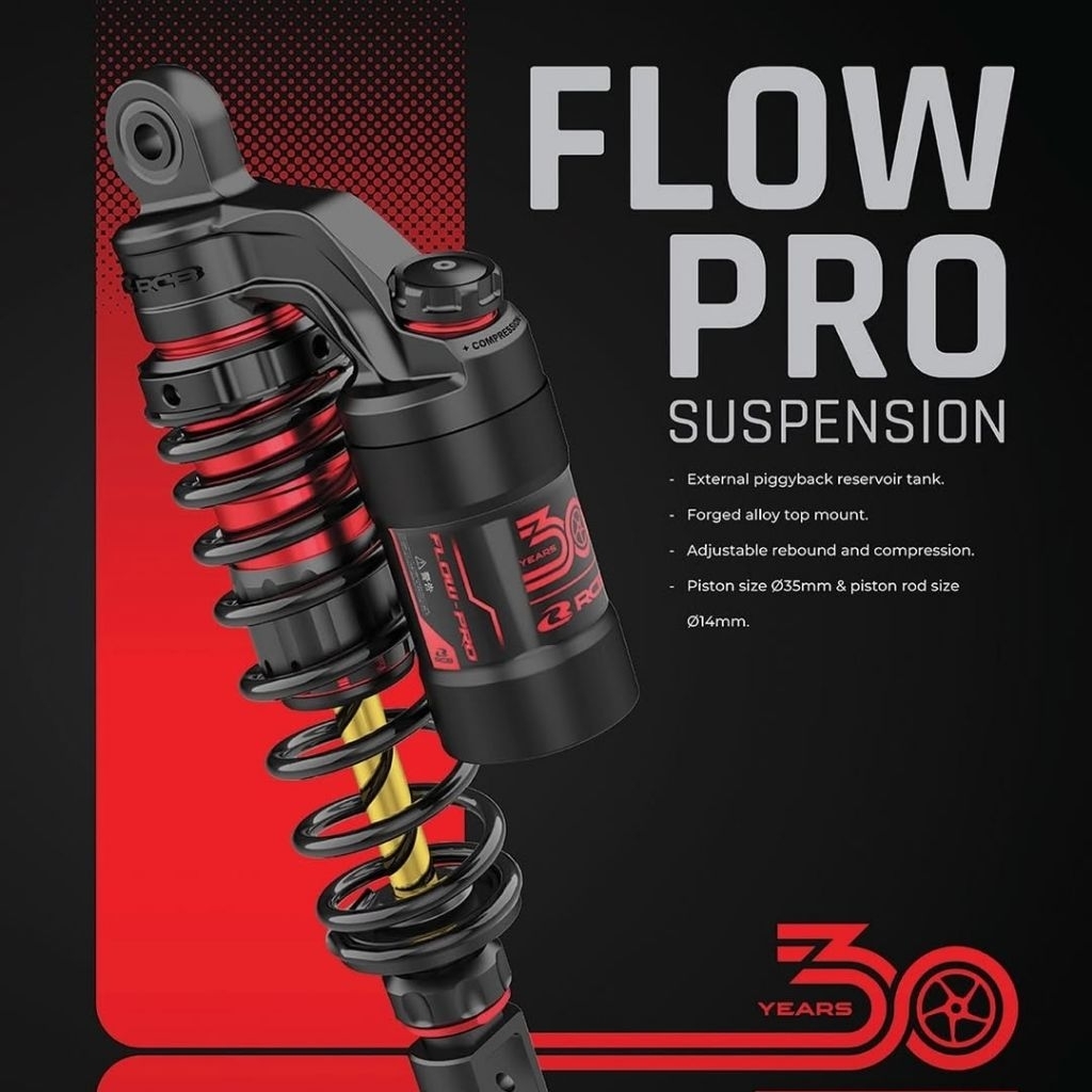 Shockbreaker RCB Flow Pro Shock Mio Beat Lexi Vario Fino Scoopy 305mm 330mm  340mm Double Click Orig