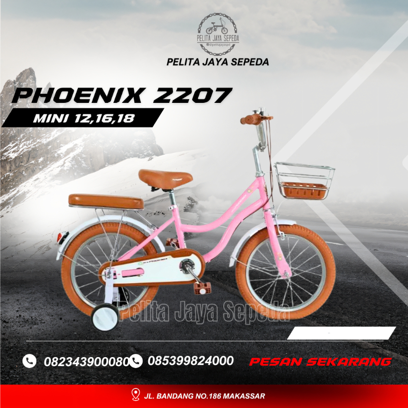 12 INCH SEPEDA ANAK CEWEK MINI VELION CENTRUM NEW PHOENIX INTERBIKE ATLANTIS