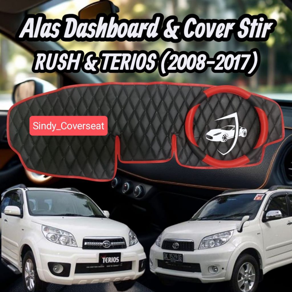 Alas dasboard / pelindung dasboard + cover stir RUSH & TERIOS (2008-2017)