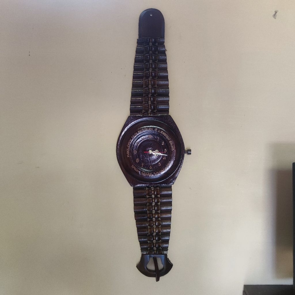 Jam dinding kayu Jati Jam Krepyak jam dinding model jam tangan kayu jati
