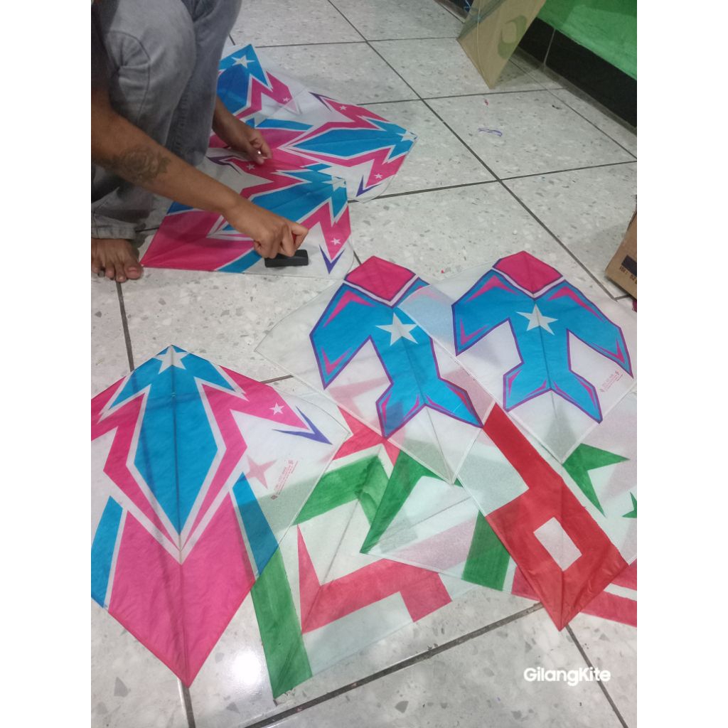 LAYANGAN ADUAN SEOT SUPER 54 KERTAS LITHO SABLON PULAS RAPIH