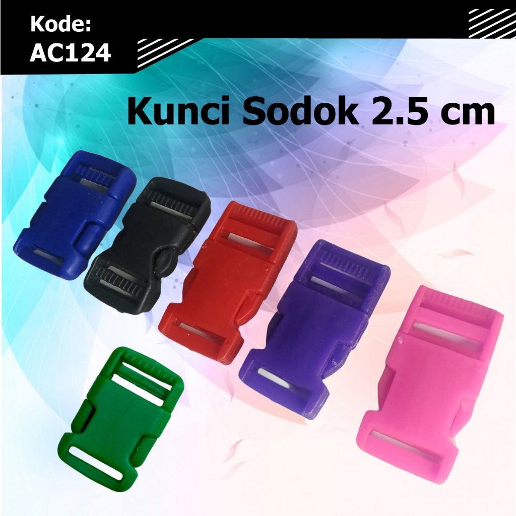 Kunci Sodok 2.5 cm AC124 | Buckle Aksesoris Tas