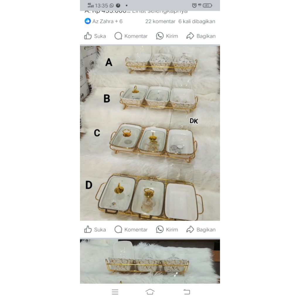 set prasmanan keramik