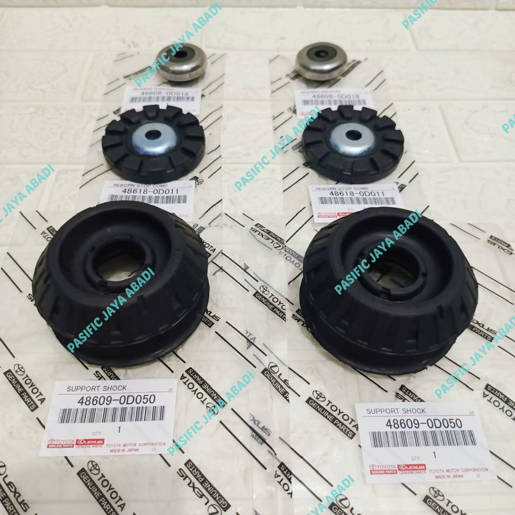 SUPPORT SHOCK BREKER SET SUPPORT SHOCK/KARET TATAKAN ATAS/BEARING SUPPORT NEW VIOS YARIS GEN 2 GEN2 