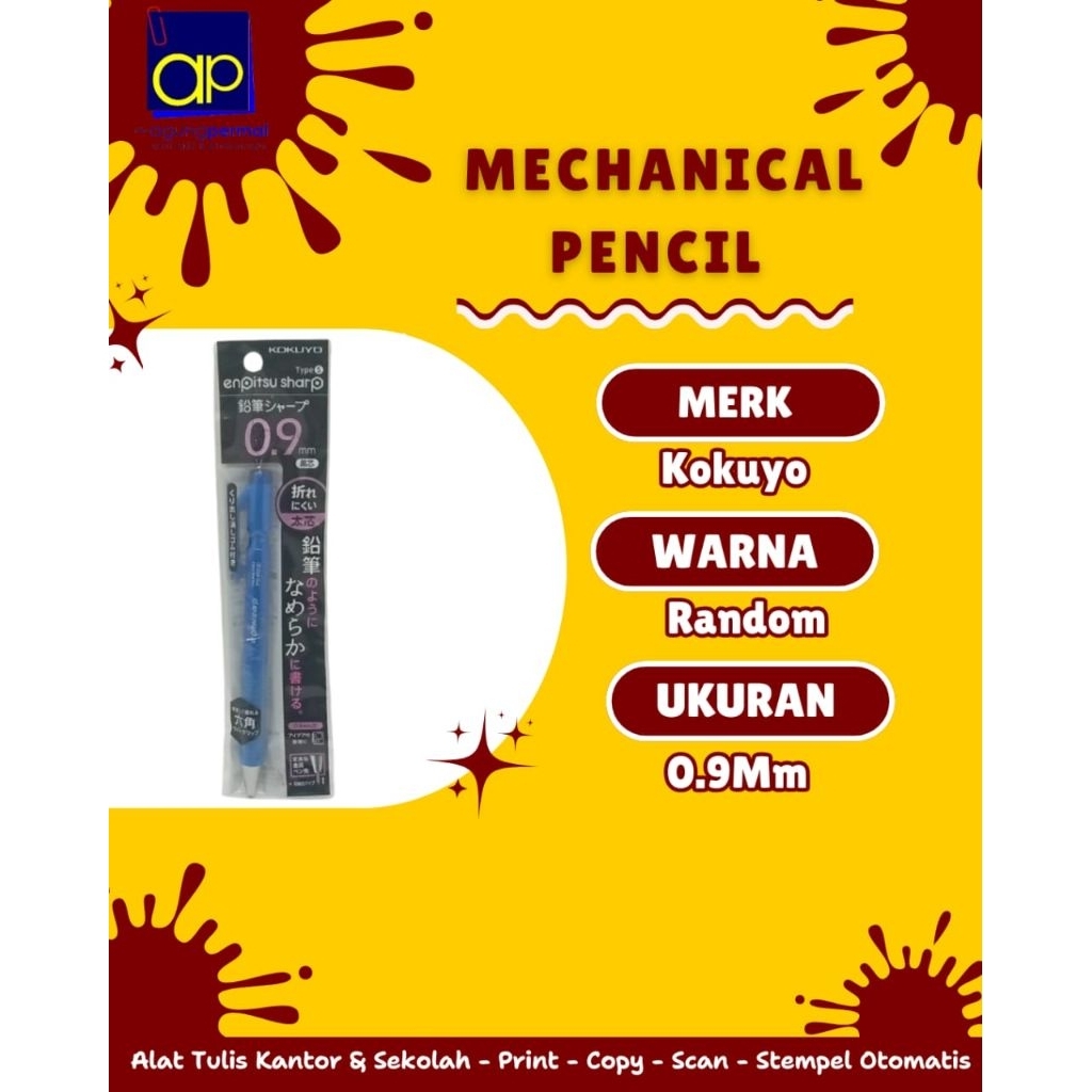 Pensil Mekanik Kokuyo 0,9 mm