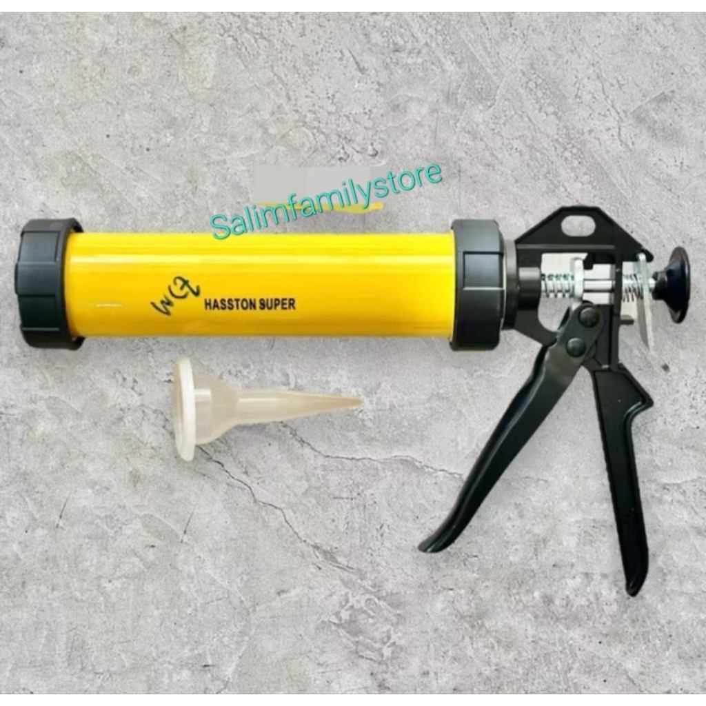 Tembakan Lem Kaca Silikon Sealant Caulking Gun Hasston 1370-100