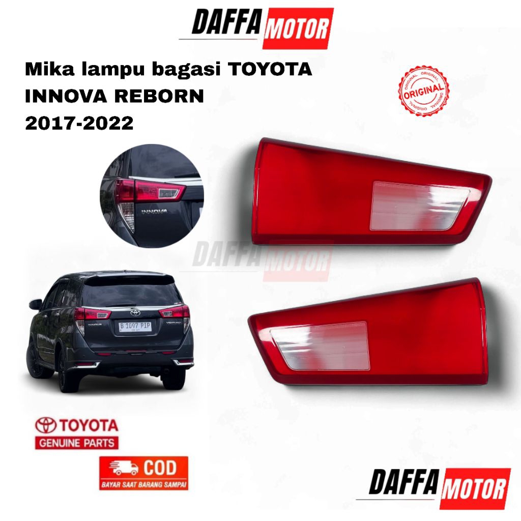 Mika lampu bagasi innova reborn mika reflektor bagasi innova reborn original 2017 2018 2019 2020 202
