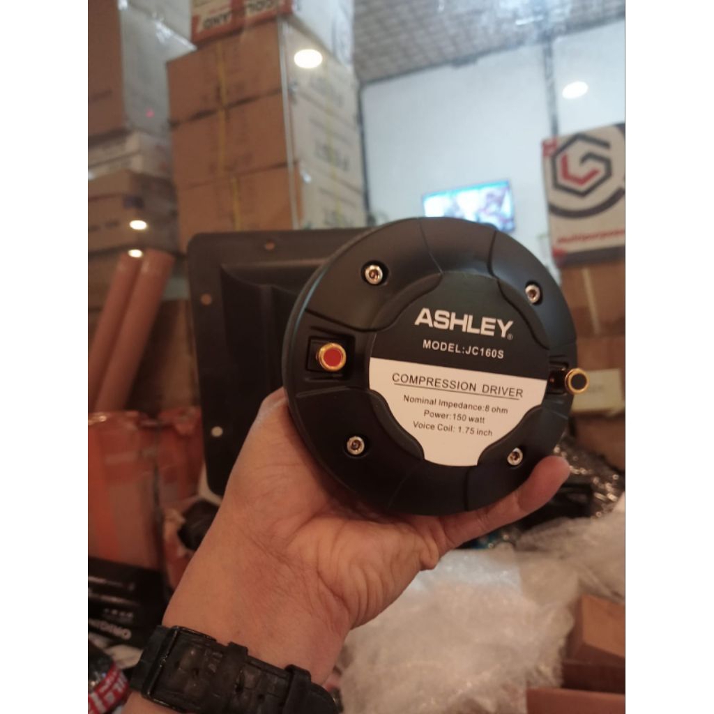 Paket Tweeter Magnet Ashley JC 160 S + Horn/ corong PVC 15x19 Compression Driver Ashley JC160S