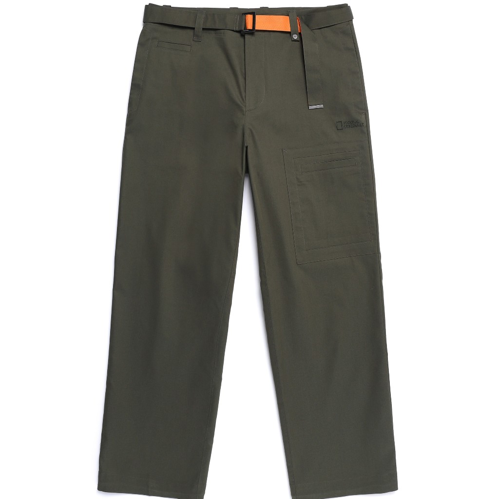 National Geographic Nrn Belted Pants - Celana Olive Khaki
