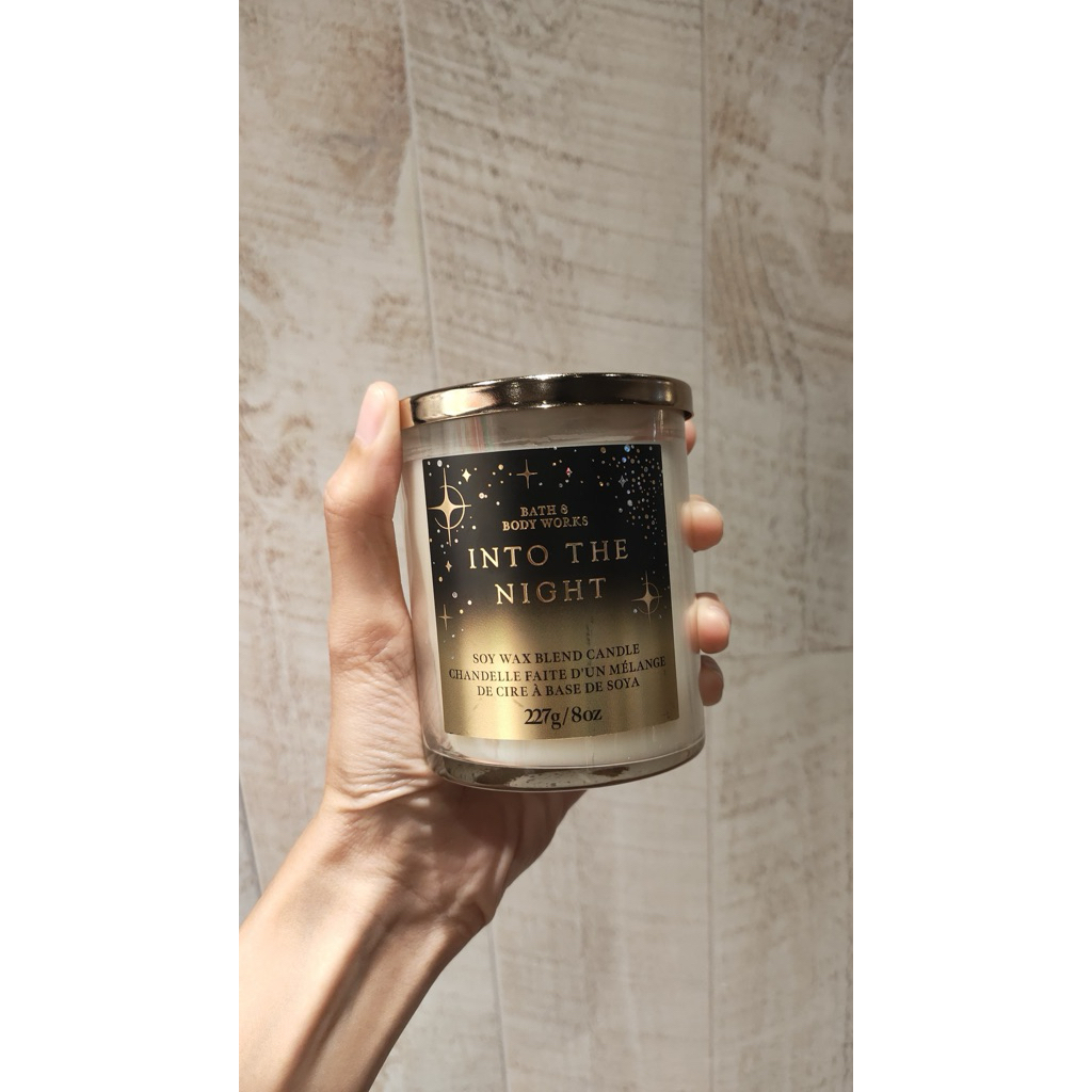 Single Wick Candle Into The Night Bath and Body Works