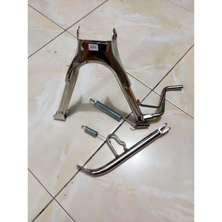 1 set standar tengah + standar samping Ring 17 Mio smile - Mio sporty- Mio soul karbu finishing chro