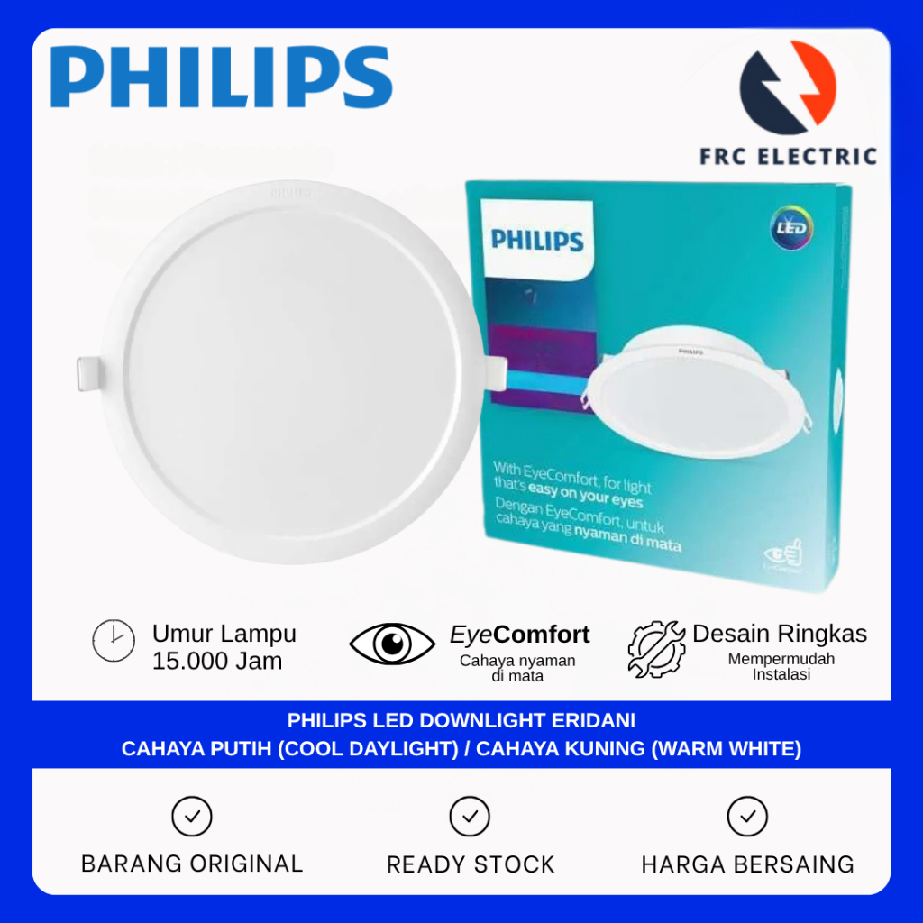LAMPU LED - LAMPU DOWNLIGHT PLAFON - LAMPU LED RUMAH PHILIPS ERIDANI DOWNLIGHT