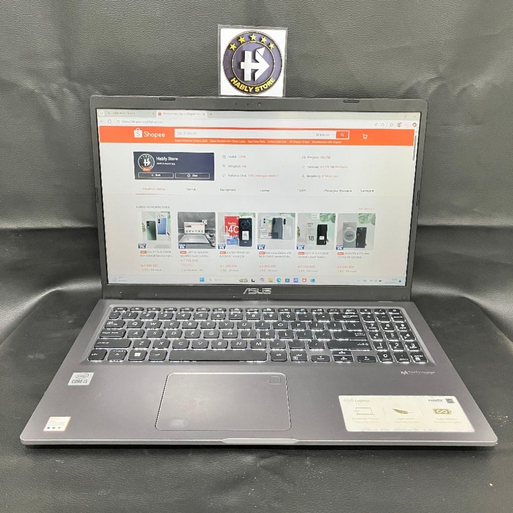 LAPTOP ASUS VIVOBOOK X515JAB-A516JA CORE i5 1035G1 8GB 12GB SSD 256GB 512GB 15INCH SECOND MULUS BERG