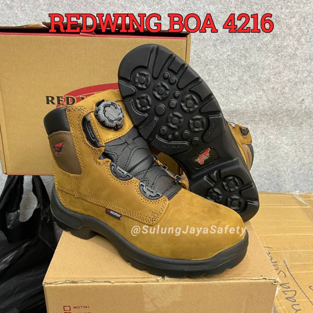 SAFETY SHOES REDWING BOA 4216 ORIGINAL 100% - SEPATU SAFETY REDWING ORIGINAL REALPICT