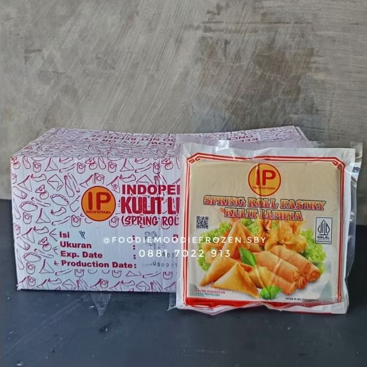 IP Spring Roll Pastry besar isi 40 lembar/ Springroll pastry Indopertama/ kulit lumpia Indopertama