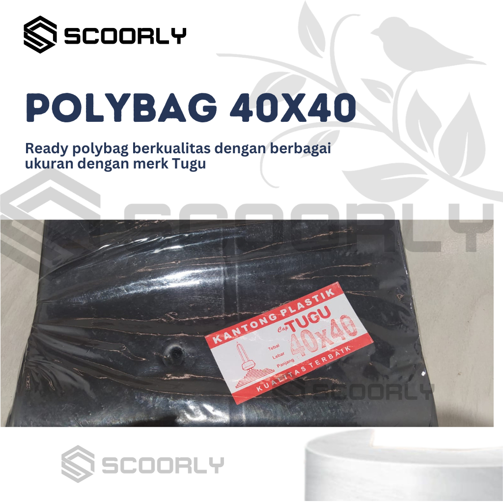 500gr Polybag Tanaman Ukuran 40x40 merk Tugu