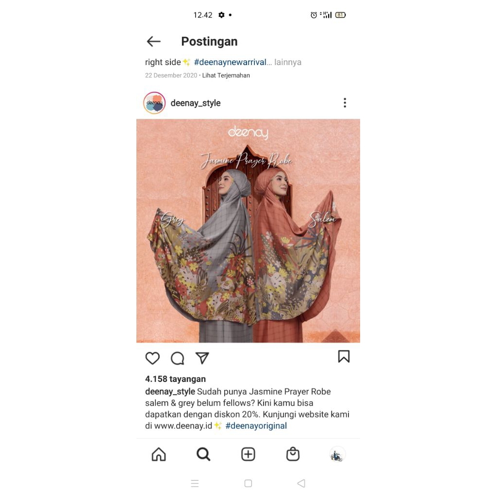 mukena deenay preloved