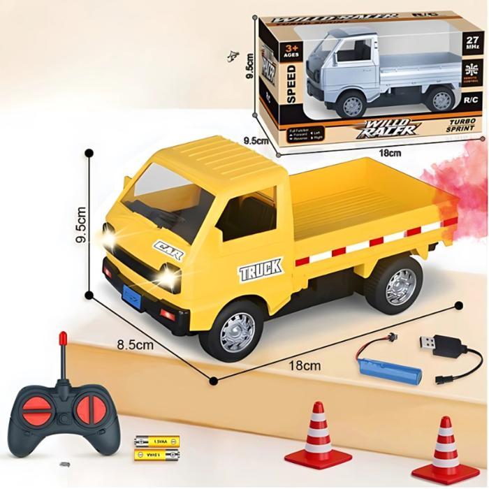 [ BISA COD ] RC TRUCK TRAILER (Trailler Truk Gandeng Hauler Kendaraan Angkutan Diecast Police Remote