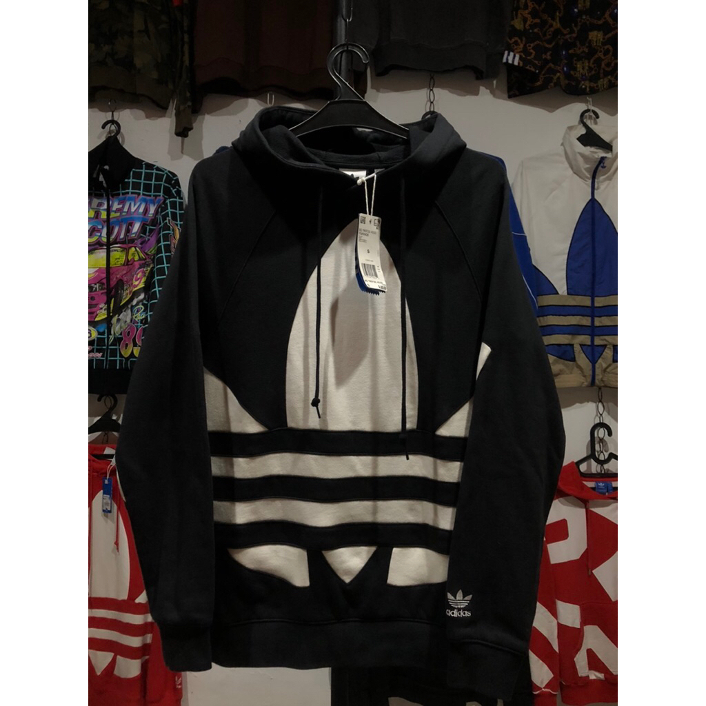 Hoodie Jumper Adidas big logo Trefoil BNWT