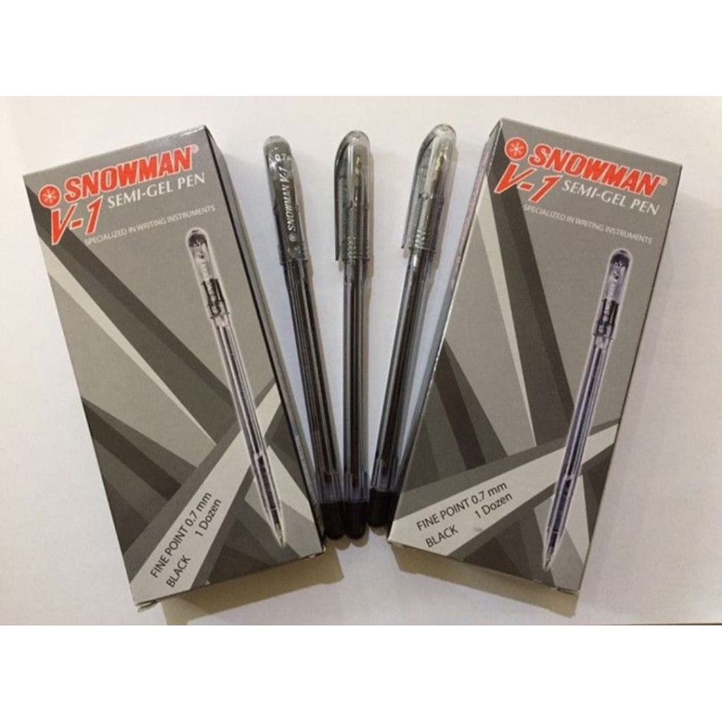 BOLPEN SNOWMAN V-1 / Pulpen Bolpoin Snowman Murah