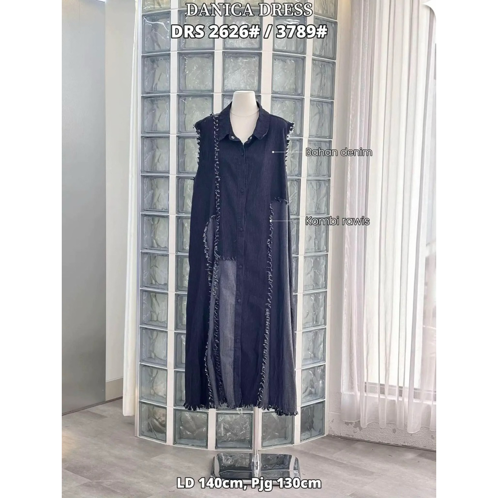 danica dress, dress vivorie, dress premium, gamis import, dress bangkok