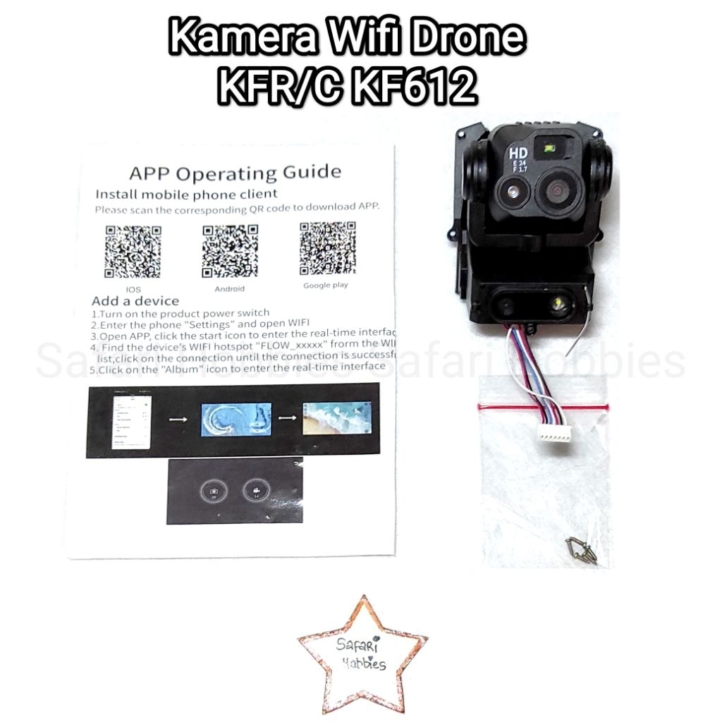 Kamera Wifi Drone KF612 dengan Gimbal