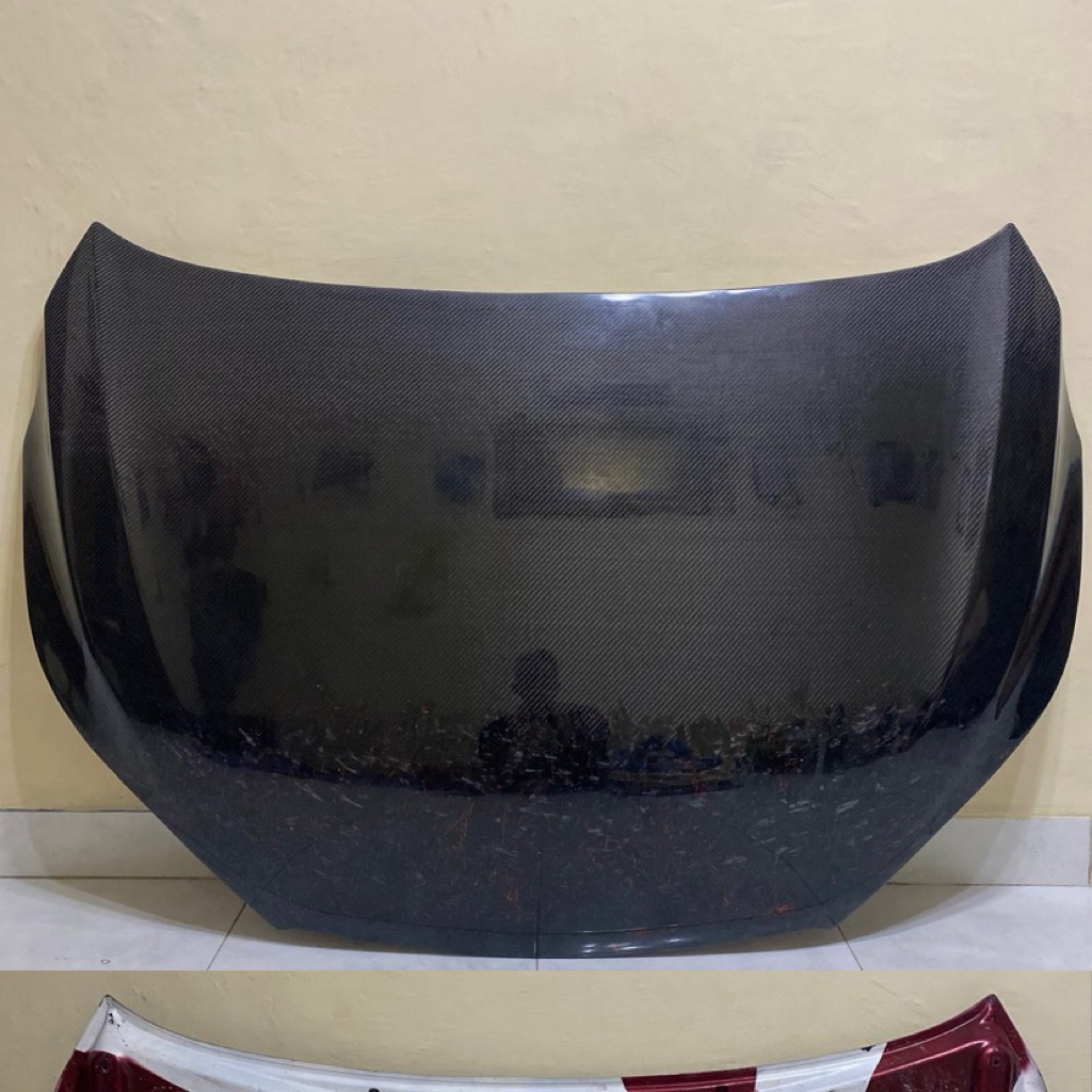 kap mesin carbon / karbon yaris lele 2017