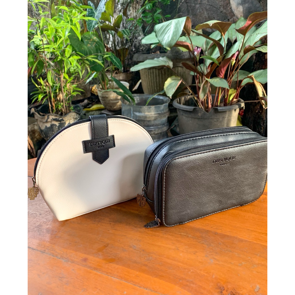 (POUCH ONLY) *DAPAT 2* TAS PRIA WANITA DIPTYQUE PARIS 100% ORIGINAL