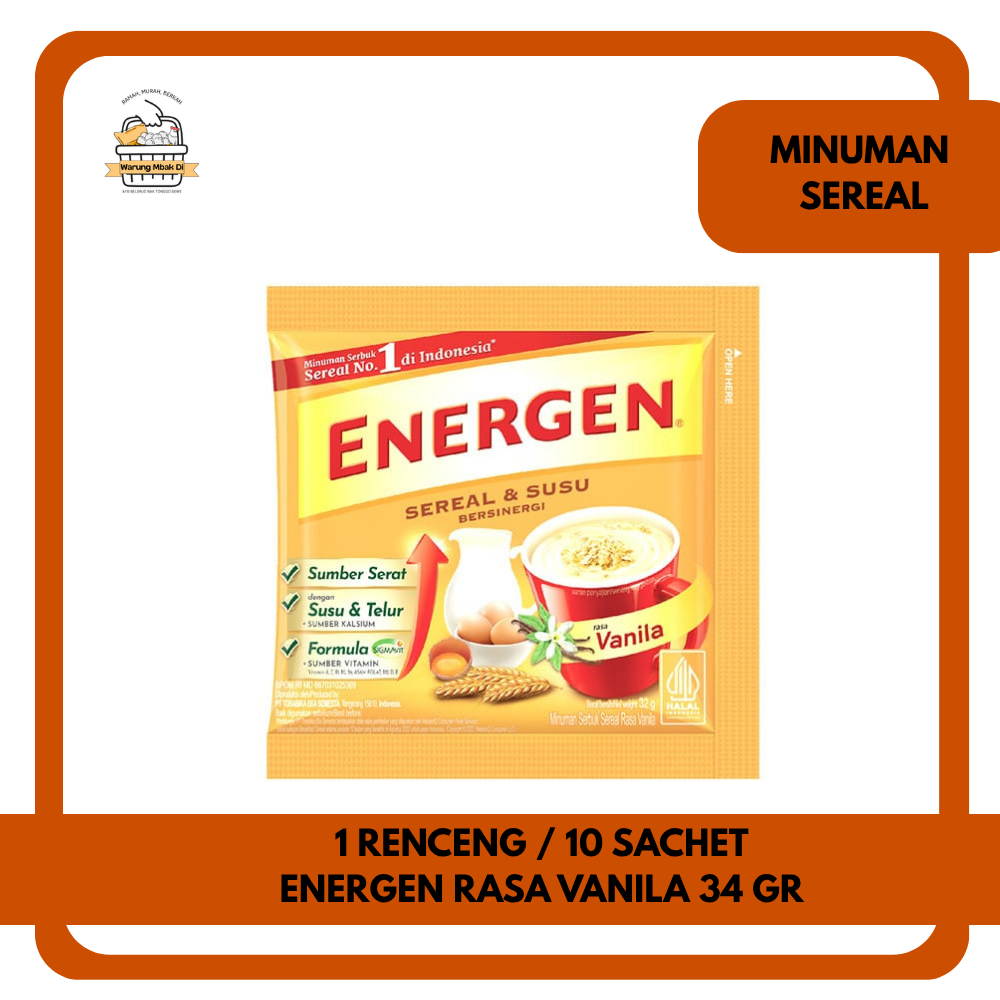 Energen Vanila Renceng Isi 10 Sachet