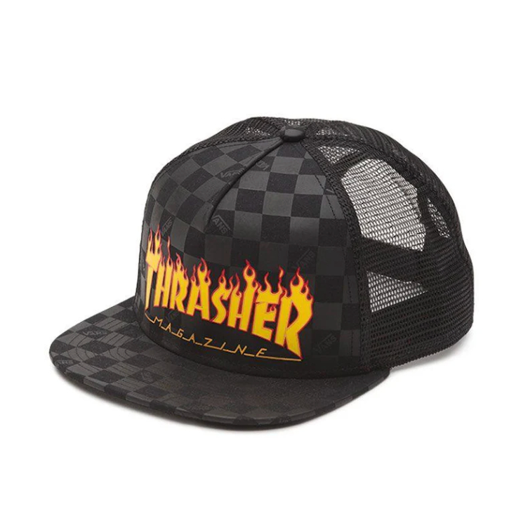 PO Vans X Thrasher Trucker Cap Black - Bisa Request Produk Lain dari Australia