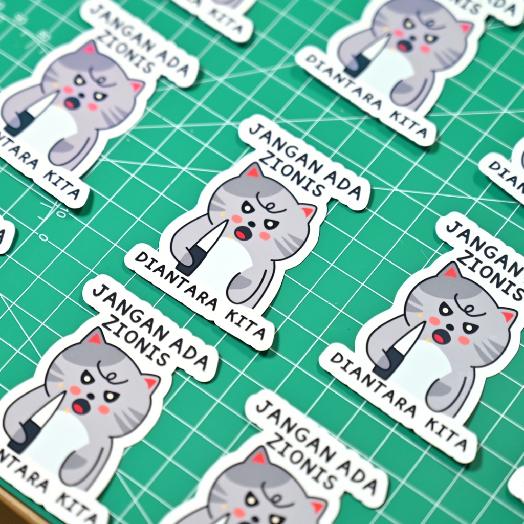Stiker Meme Kucing Satuan | Stiker Dakwah | Kucing Lucu
