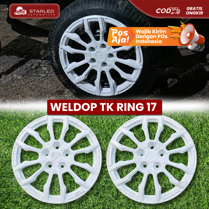 WELDOP WHEELDOP TK R17 L300 GRAND MAX PICK UP WILDOP RING 17 ORI SATU SET 4 PCS (HARGA TERTERA PER P