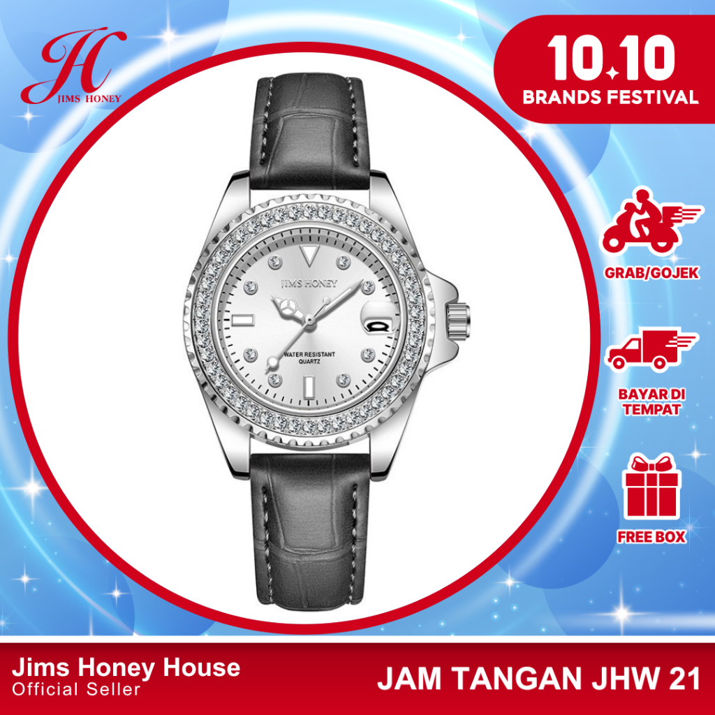 JIMS HONEY JHW 21 JAM TANGAN WANITA ANALOG ANTI AIR