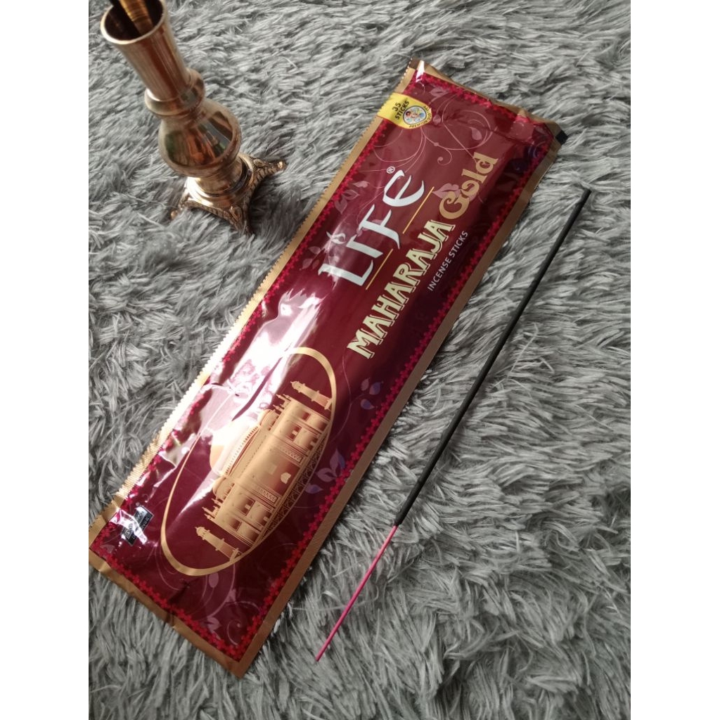 Dupa Hio India Aromaterapi Darshan Life Maharaja Gold kemasan isi 35 Sticks