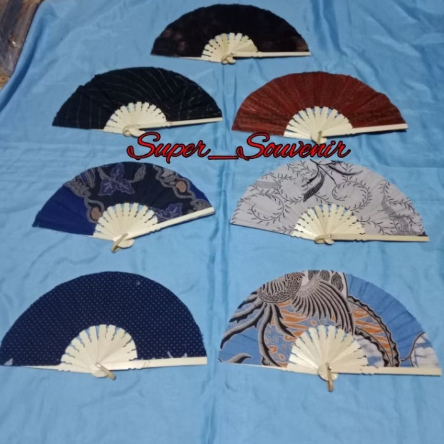 Kipas Souvenir Kipas Kayu Batik/Hadiah Pernikahan/ Isi 25 Pcs
