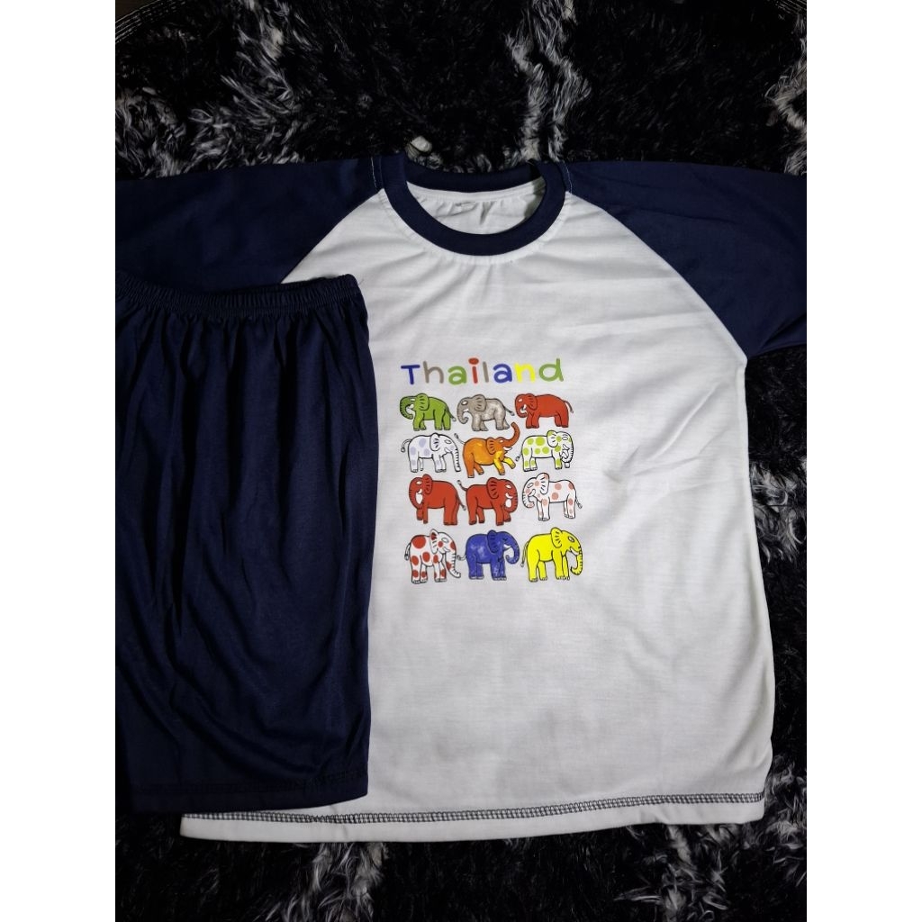 Asher Kids - Kaos Setelan Anak Laki Laki Perempuan Baju Setelan Anak Cowok Cewek Motif Warna Kimono 