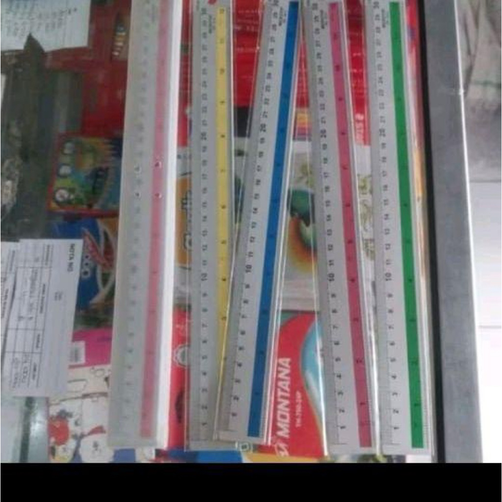 PENGGARIS BESI TEBAL 30CM