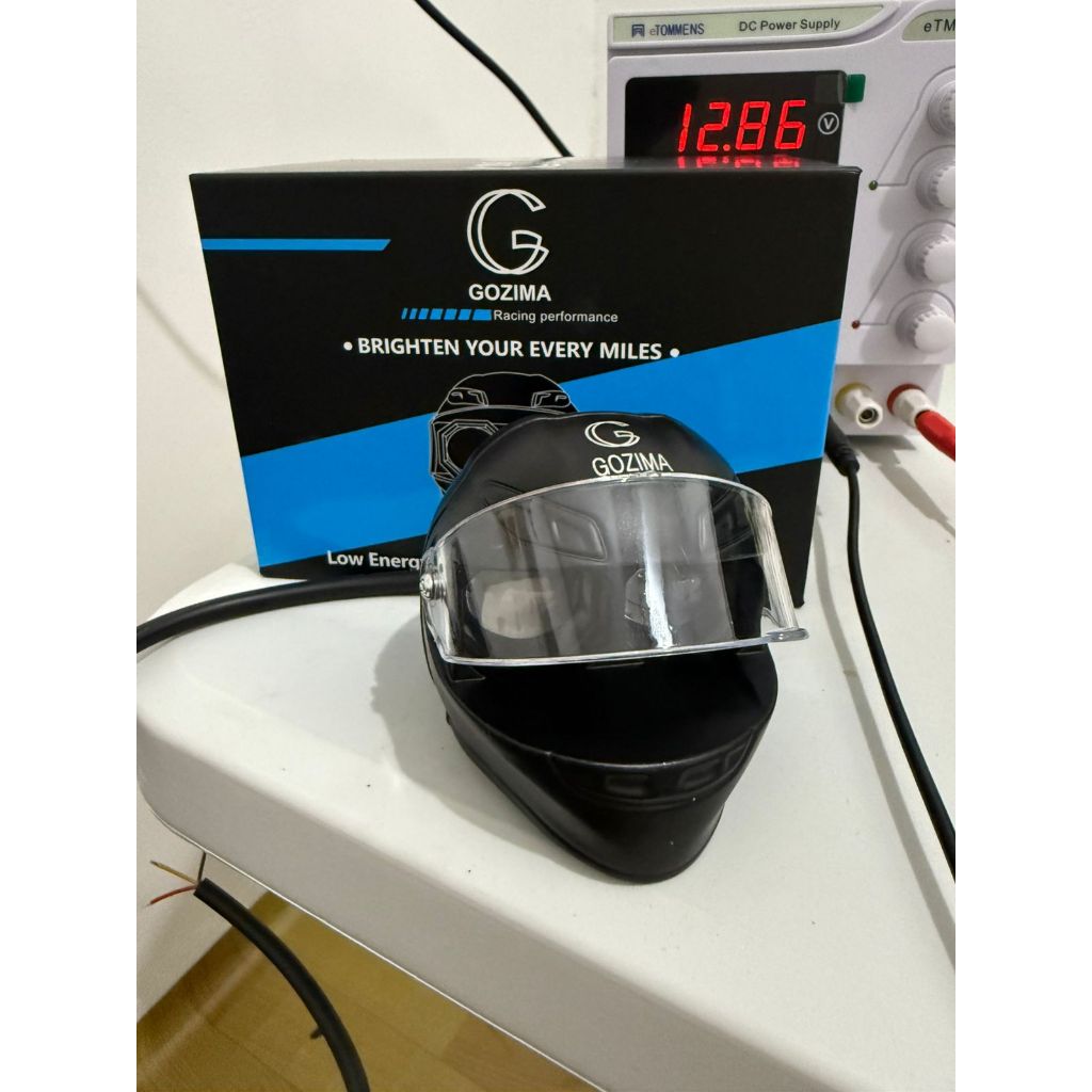 Lampu Driving Helmet LED Gozima Miles CNC Lampu sorot Cahaya putih-Kuning 30 wat DC 12-80 Volt Motor