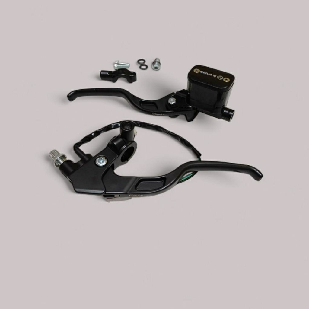 Handle master rem brembo tabung kotak set kiri kanan drat dudukan spion universal semua motor