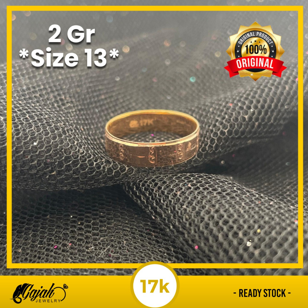 Cincin Emas 17K 2 Gram Toko Emas Gajah Online Salatiga 7905