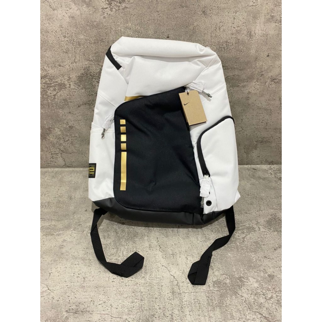 Tas Nike Elite Backpack Putih Hitam Gold 32 L ORIGINAL 100%