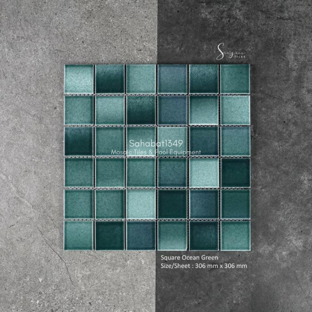 Singres Mosaic OCEAN Series Mosaic Tile Kolam Renang