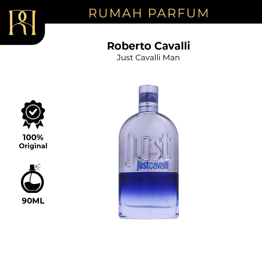 Roberto Cavalli Just Cavalli Man 90 ML Parfum Pria Men Tahan Lama